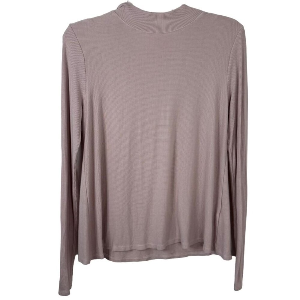 Michael Stars Anthropologie Blush Pink Ribbed Casual T Shirt One Size EUC